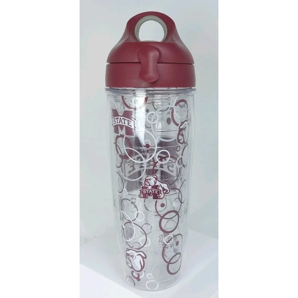 Mississippi State Bulldogs 24oz Tervis Insulated Tumbler Water Bottle Travel New
